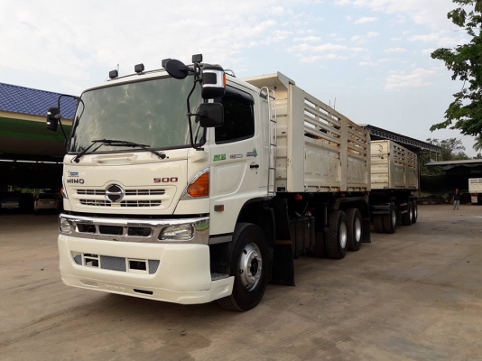 Hino 344 ปี 58 แม่ลูกดัมพ์สามมิตร เดิมๆ ไม่เคยทำสี พร้อมใช้งานสุดๆค่ะ