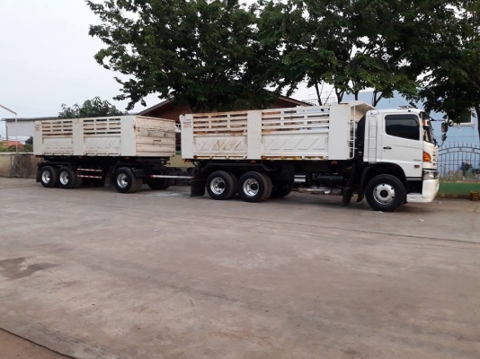 Hino 344 ปี 58 แม่ลูกดัมพ์สามมิตร เดิมๆ ไม่เคยทำสี พร้อมใช้งานสุดๆค่ะ