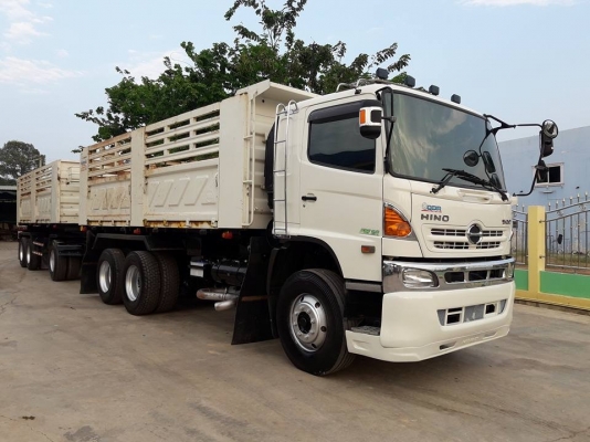 Hino 344 ปี 58 แม่ลูกดัมพ์สามมิตร เดิมๆ ไม่เคยทำสี พร้อมใช้งานสุดๆค่ะ
