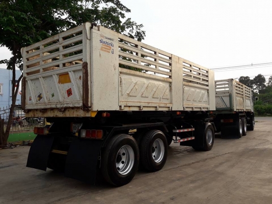 Hino 344 ปี 58 แม่ลูกดัมพ์สามมิตร เดิมๆ ไม่เคยทำสี พร้อมใช้งานสุดๆค่ะ