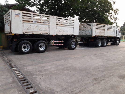 Hino 344 ปี 58 แม่ลูกดัมพ์สามมิตร เดิมๆ ไม่เคยทำสี พร้อมใช้งานสุดๆค่ะ