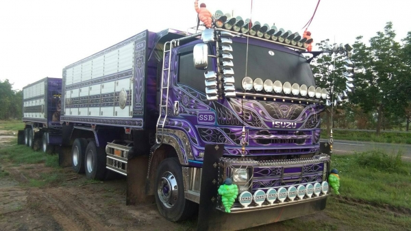 Isuzu 360 แรง ปี 57 แม่ลูกดัมพ์อู่ ส.สมบัติ รถเดิมสวยสด พร้อมใช้งาน