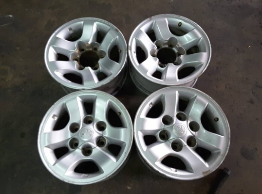 ล้อเดิม Tiger d4d 6รู139 ขอบ15*7 สภาพดี 1ชุด