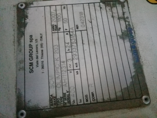 เครื่องปิดขอบไม้SCM k203 เครื่อวเยอรมัน ใช้งานได้ ขาย2แสน เครื่องปิดขอบไม้SCM k203 เครื่อวเยอรมัน ใช้งานได้ ขาย2แสน