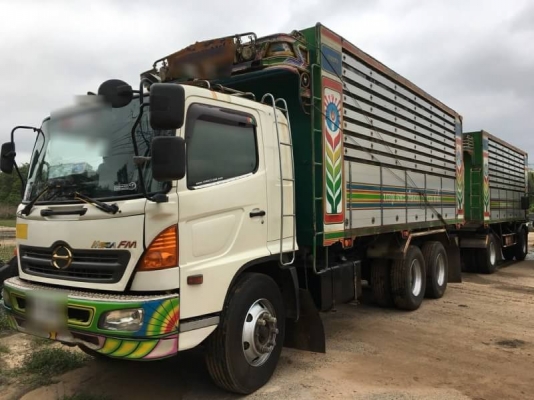 ขาย 1,750,000  HINO MEGA 260 ปี 50 แม่ลูกดั้มเกษตร แม่ดั้ม อู่ พงษ์ไพบูลย์ บ้านโปร่ง ลูก 2 คาน ปี 50 อู่ พงษ์ไพบูลย์ บ้านโปร่ง หัวบาง ยางดี คัชซีสวย  รถอยู่ ยโสธร 090-772-3710 090-772-3708
