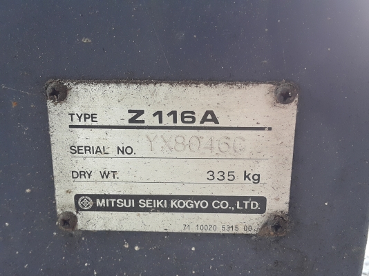 ปั๊มลม MITSUI SEIKI Z116A ของเก่านอกนำเข้า ยังไม่เคยใช้งานในไทย สภาพดี พร้อมใช้งาน