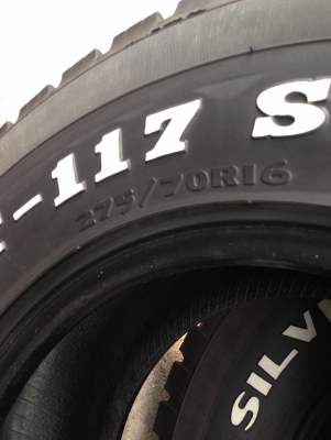 Silverstone A T 275 70 r16 ปี11 1คู่