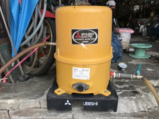 ขายปั้มน้ำอัตโนมัติ Mitsubishi 100W สภาพสวย หมุนนิ่ม ตรวจเช็คแรงดันเรียบร้อย ไม่มีรั่วซึม พร้อมใช้งาน รับประกันคุณภาพ ราคา 1,900 บาทพร้อมส่ง