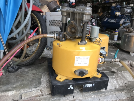 ขายปั้มน้ำอัตโนมัติ Mitsubishi 100W สภาพสวย หมุนนิ่ม ตรวจเช็คแรงดันเรียบร้อย ไม่มีรั่วซึม พร้อมใช้งาน รับประกันคุณภาพ ราคา 1,900 บาทพร้อมส่ง