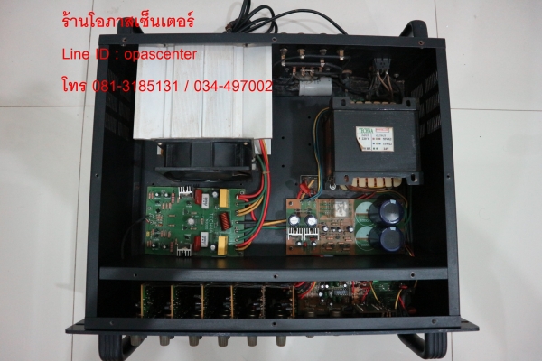 แอมป์ Power Mixer Mosfet ยี่ห้อ Techna รุ่น TD-132 สภาพดี ขับดอก 15 นิ้วได้ หนัก 17 Kg