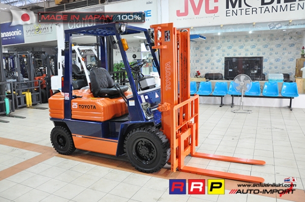 ขายรถโฟล์คลิฟท์มือสอง TOYOTA รุ่น 5FD25-66765 นำเข้าจากประเทศญี่ปุ่น 100\% ไม่เคยใช้งานในไทย ขายรถโฟล์คลิฟท์มือสอง TOYOTA รุ่น 5FD25-66765 นำเข้าจากประเทศญี่ปุ่น 100\% ไม่เคยใช้งานในไทย