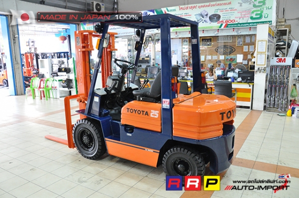 ขายรถโฟล์คลิฟท์มือสอง TOYOTA รุ่น 5FD25-66765 นำเข้าจากประเทศญี่ปุ่น 100\% ไม่เคยใช้งานในไทย ขายรถโฟล์คลิฟท์มือสอง TOYOTA รุ่น 5FD25-66765 นำเข้าจากประเทศญี่ปุ่น 100\% ไม่เคยใช้งานในไทย