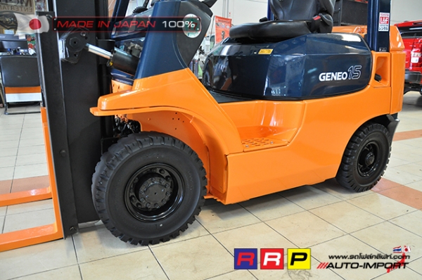 ขายรถโฟล์คลิฟท์มือสอง TOYOTA รุ่น 7FGL15-11560 นำเข้าจากประเทศญี่ปุ่น 100\% ไม่เคยใช้งานในไทย ขายรถโฟล์คลิฟท์มือสอง TOYOTA รุ่น 7FGL15-11560 นำเข้าจากประเทศญี่ปุ่น 100\% ไม่เคยใช้งานในไทย