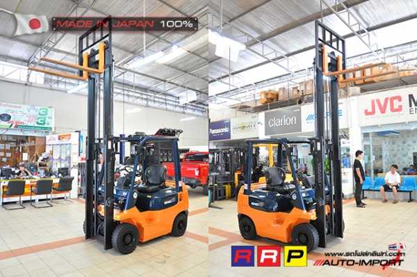 ขายรถโฟล์คลิฟท์มือสอง TOYOTA รุ่น 7FGL15-11560 นำเข้าจากประเทศญี่ปุ่น 100\% ไม่เคยใช้งานในไทย ขายรถโฟล์คลิฟท์มือสอง TOYOTA รุ่น 7FGL15-11560 นำเข้าจากประเทศญี่ปุ่น 100\% ไม่เคยใช้งานในไทย