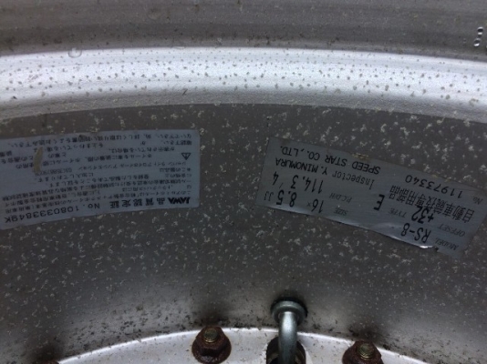 ล้อกล้วยแท้หน้าแคบหลังกว้าง เดิมๆ จากญี่ปุ่น RS8 ขอบ16 1ชุด สวยครับ