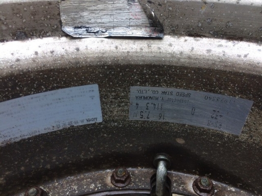 ล้อกล้วยแท้หน้าแคบหลังกว้าง เดิมๆ จากญี่ปุ่น RS8 ขอบ16 1ชุด สวยครับ