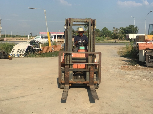 ขายรถโฟล์คลิฟท์ NISSAN รุ่น PJ02 น้ำหนักยก2.5ตัน เครื่องยนต์เบนซิน เครื่องดี เบรคดี ปั๊มแรง ทำงานนุ่มนวล มือสองจากญี่ปุ่น