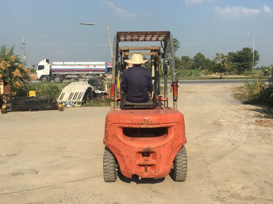 ขายรถโฟล์คลิฟท์ NISSAN รุ่น PJ02 น้ำหนักยก2.5ตัน เครื่องยนต์เบนซิน เครื่องดี เบรคดี ปั๊มแรง ทำงานนุ่มนวล มือสองจากญี่ปุ่น