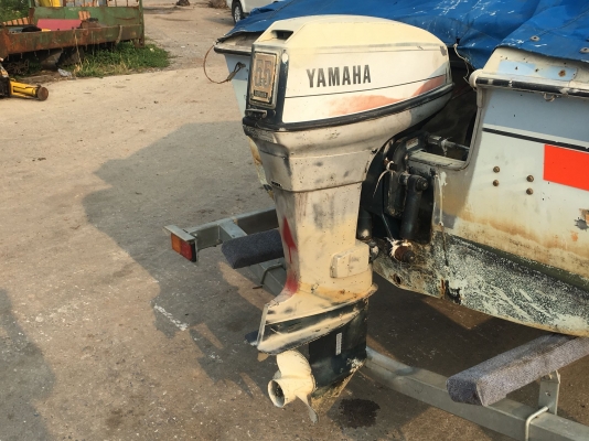 เรือ YAMAHA 17ฟุต เครื่องยนต์YAMAHA 40hp. ตรงรุ่น เดิมๆจากญี่ปุ่น