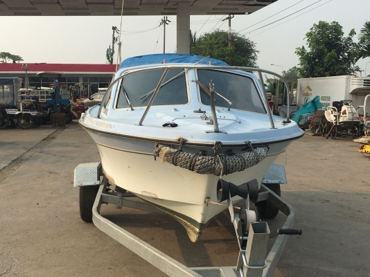 เรือ YAMAHA 17ฟุต เครื่องยนต์YAMAHA 40hp. ตรงรุ่น เดิมๆจากญี่ปุ่น