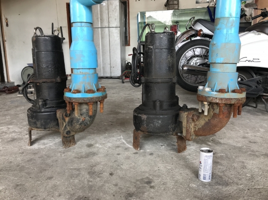 ขายไดโว่ Tsurumi 5HP. 380V made in Japan ใบดูดโคลน สภาพเดิมๆ เพิ่งยกออกจากบ่อ หมุนนิ่ม พร้อมใช้งาน มี 2ตัวครับ