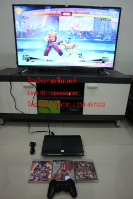 ลดราคา-เกมส์เพลย์3 Play Station III Super Slim 500 GB รุ่น CECH-4004A สภาพดี แถมแผ่นเกมส์แท้ 3 เกมส์