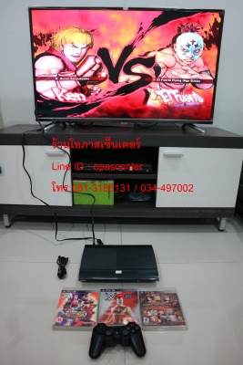 ลดราคา-เกมส์เพลย์3 Play Station III Super Slim 500 GB รุ่น CECH-4004A สภาพดี แถมแผ่นเกมส์แท้ 3 เกมส์