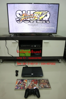 ลดราคา-เกมส์เพลย์3 Play Station III Super Slim 500 GB รุ่น CECH-4004A สภาพดี แถมแผ่นเกมส์แท้ 3 เกมส์