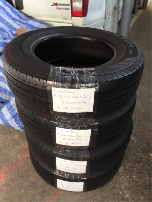 ยาง Bridgestone 205 70 15 ปี17 ดอกเต็ม ไม่มีปะ ใช้ยาว ราคาไม่แพง