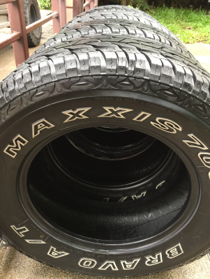 ยาง All Maxxis 265 65 17 ปลายปี16 ดอกเต็ม เนื้อนิ่มๆ ใช้ยาว ราคาไม่แพง