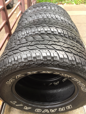 ยาง All Maxxis 265 65 17 ปลายปี16 ดอกเต็ม เนื้อนิ่มๆ ใช้ยาว ราคาไม่แพง