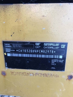 CAT320D LC ไมล์ชั่วโมง 5,155 สภาพสวย รถห้างแท้ เอกสารชุดจดจากบริษัท แคทเทอร์พิลล่าร์