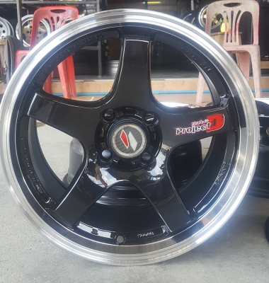 ล้อมือ2 Project-D1 ขอบ15 4รู100 กว้าง7 ET38 4  ล้อ