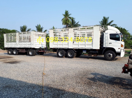 Hino 344 แรง ปี 56 แม่ลูกไม่ดัมพ์สามมิตรแท้ รถมือเดียวป้ายแดง ยางดี 80\% ทะเบียนพร้อม