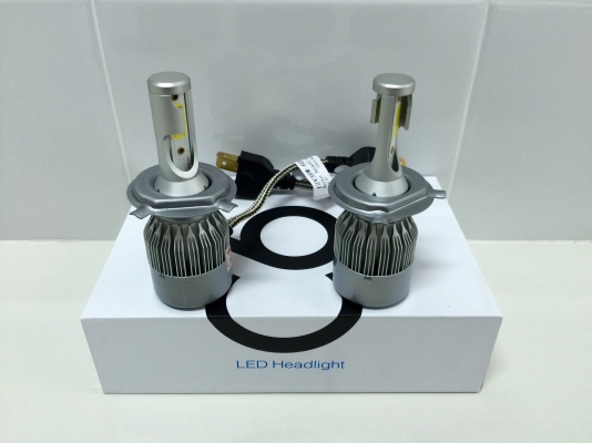 ขายไฟหน้ารถยี่ห้อ C6 แบบ LED HEADLIGHT รุ่น H4 HI-LOW