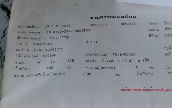 ขาย.ราคาเบาๆ 395,000บ.รถเดิมๆ หกล้อ นิสัน MKA121G FD46-130แรง ปี40 ดั้ม.สามมิต 5คิว รถห้าง สภาพเดิมๆสวยไม่เคยทำสีหัวบางพายในครบ พร้อมใช้งาน เล่ม,ทะเบียนพร้อมโอน