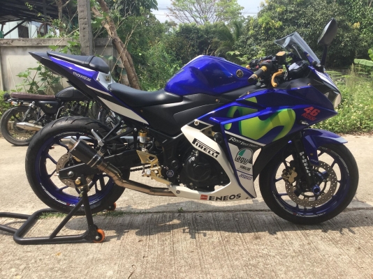 Yamaha‼️ขาย r3 movistar 2016 รถมือเดียวแต่งล้นสภาพนางฟ้า เงินสดลดเยอะจัดไฟแนนได้ครับผม
