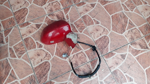 กระจกมองข้าง HONDA jazz GD ข้างขวา สีแดง พับไฟฟ้า