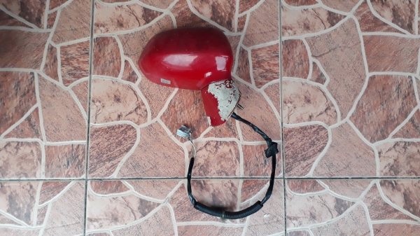 กระจกมองข้าง HONDA jazz GD ข้างขวา สีแดง พับไฟฟ้า