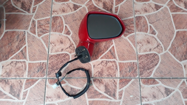 กระจกมองข้าง HONDA jazz GD ข้างขวา สีแดง พับไฟฟ้า