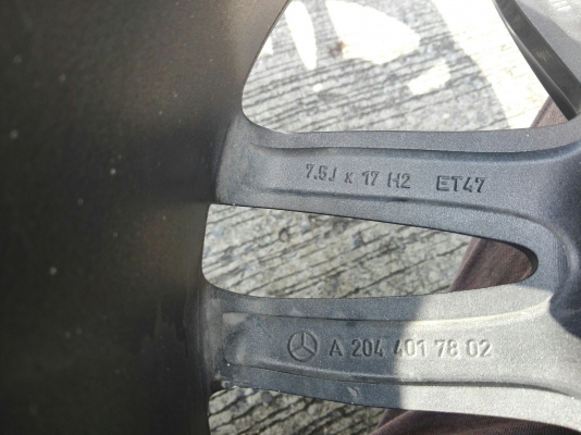 ล้อแม็กเปล่า Benz w204 ขอบ 17x7.5 ET47 5 รู 112 4 วง