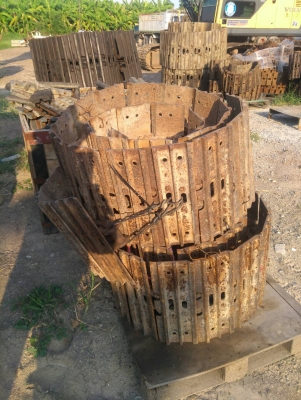 โซ่พร้อมใบ ใส่PC40, PC50, PC60 ของเก่านอกนำเข้า โซ่สวย ใบสวย พร้อมใช้งาน