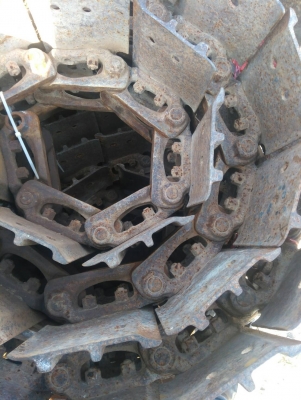 โซ่พร้อมใบ ใส่PC40, PC50, PC60 ของเก่านอกนำเข้า โซ่สวย ใบสวย พร้อมใช้งาน