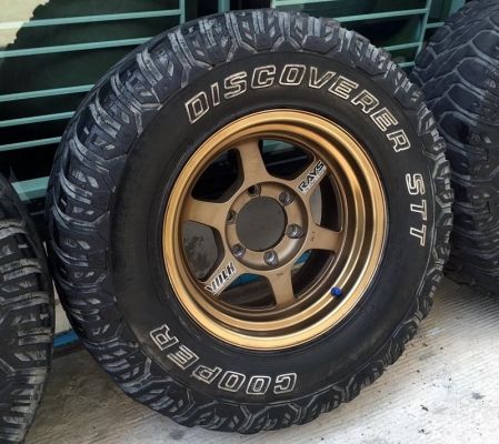 ล้อTE 37x 16x8 พร้อมยางCooper STT 265/75/16 ทั้งชุด สวยๆ