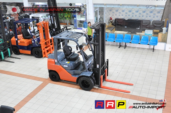 ขายรถโฟล์คลิฟท์มือสอง TOYOTA รุ่น 8FD25-10353 นำเข้าจากประเทศญี่ปุ่น 100\% ไม่เคยใช้งานในไทย ขายรถโฟล์คลิฟท์มือสอง TOYOTA รุ่น 8FD25-10353 นำเข้าจากประเทศญี่ปุ่น 100\% ไม่เคยใช้งานในไทย