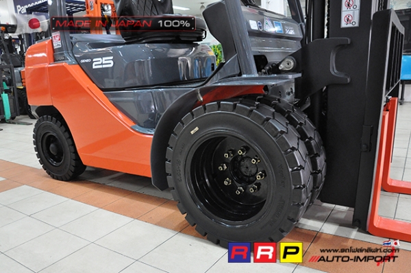 ขายรถโฟล์คลิฟท์มือสอง TOYOTA รุ่น 8FD25-10353 นำเข้าจากประเทศญี่ปุ่น 100\% ไม่เคยใช้งานในไทย ขายรถโฟล์คลิฟท์มือสอง TOYOTA รุ่น 8FD25-10353 นำเข้าจากประเทศญี่ปุ่น 100\% ไม่เคยใช้งานในไทย