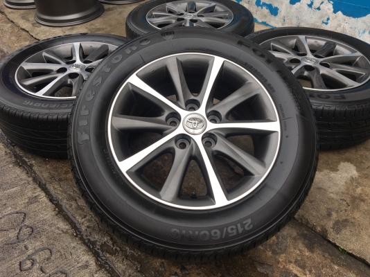ล้อแม็ก Toyota Camry Hibrid ขอบ 16 พร้อมยาง 215-60-16 ปี 15 แม็กสวย