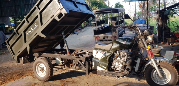3 ล้อการเกษตรและก่อสร้าง 200 cc.  กะบะกว้าง 1.30 x 2.00 ซ.ม.