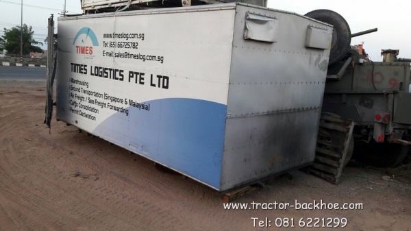 ขาย ตู้ สำหรับใส่รถบรรทุก 6 ล้อ ตู้แห้ง พื้นไม้ โครงสร้างมีเนียม เก่าญี่ปุ่น กว้าง 2.20 เมตร ยาว 4.5 เมตร สูง 2 เมตร