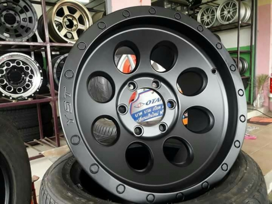 ขายล้อแม็กใหม่ หยดน้ำ 16"&times;9" et0 6รู139.7 สีดำด้าน งาน yusta